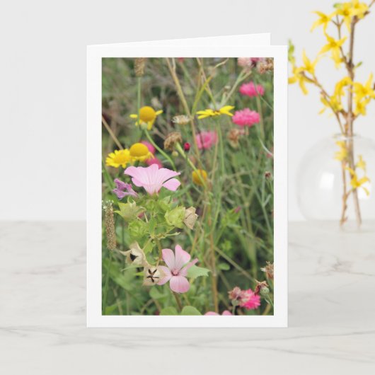 Wild Flowers Karte (Gelbe Blume)