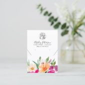 Wild flowers logo jewelry earring necklace visitenkarte (Stehend Vorderseite)