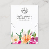 Wild flowers logo jewelry earring necklace visitenkarte (Vorderseite)