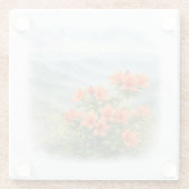 Wild Flowers of Japan – Japanese Wild Azalea Glasuntersetzer (Rückseite)
