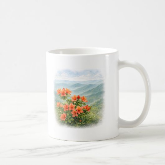 Wild Flowers of Japan – Japanese Wild Azalea  Kaffeetasse (Rechts)