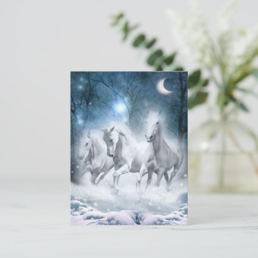 Wild Flurry Postkarte (Stehend Vorderseite)