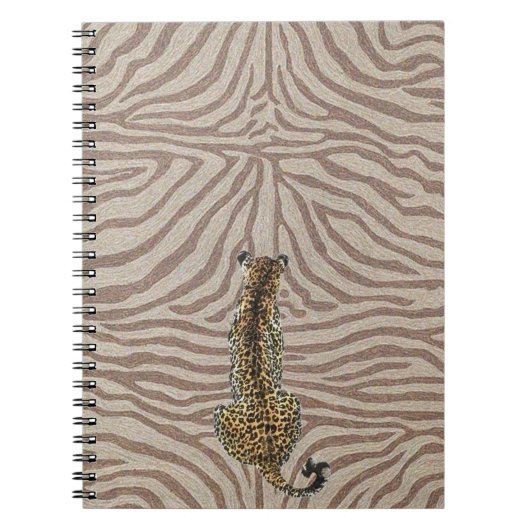 Wild Focus Leopard Notizbuch Notizblock (Vorderseite)