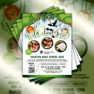 Wild For Jesus Ferienbibelschule Jugendkirche Flyer