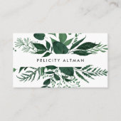 Wild Forest | Botanisch Visitenkarte (Vorderseite)