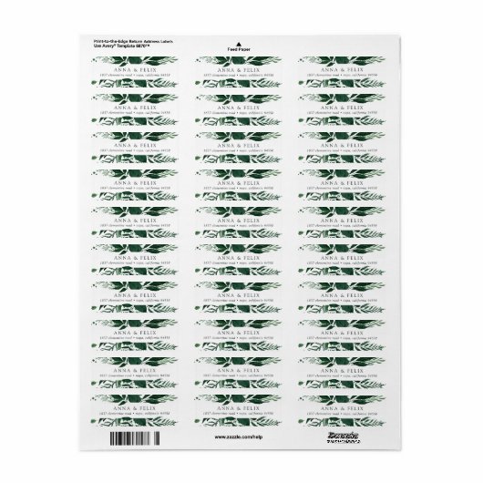Wild Forest | Botanische Rücksendeadresse (Vorne)