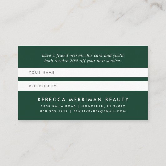 Wild Forest | Empfehlungskarte (Rückseite)