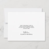 Wild Forest Floral Wedding Danke Karte (Rückseite)