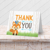 Wild Forest Fox Woodland Party Danke Karte