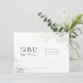 Wild Forest Greenerity Wedding Save The Date (Stehend Vorderseite)