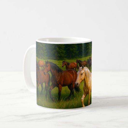 Wild Forest Horse  Kaffeetasse (Vorderseite Links)