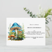 Wild Forest Mushrooms Geburtstagsparty Einladung (Stehend Vorderseite)