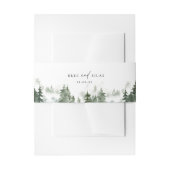 Wild-Forest-Pines Hochzeit Einladungsbanderole (Vorderseite Beispiel)