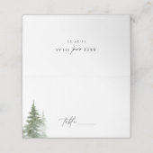 Wild-Forest-Pines Hochzeit Platzkarte (Außenseite Aufgefaltet)