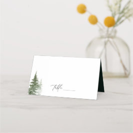 Wild-Forest-Pines Hochzeit Platzkarte