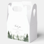Wild Forest Pines Wedding Danke Geschenkschachtel (Geöffnet)