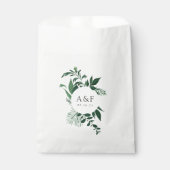 Wild Forest Wedding Monogram Geschenktütchen (Vorderseite)