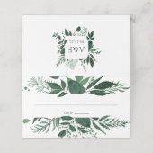 Wild Forest Wedding Platzkarte (Außenseite Aufgefaltet)