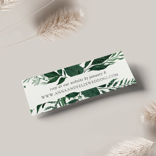 Wild Forest Wedding Website RSVP Cards Mini