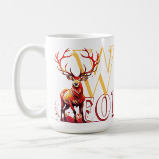Wild Forever Deer Kaffeetasse