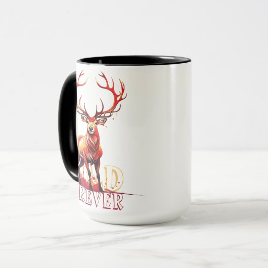 Wild Forever Deer Tasse (Vorderseite Links)