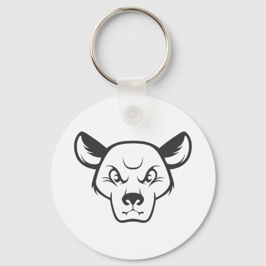 Wild Fossa Cat Schlüsselanhänger (Vorderseite)