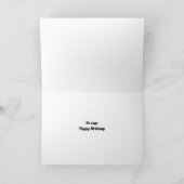 Wild Fox Birthday Card Karte (Innenseite)