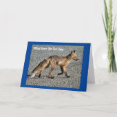 Wild Fox Birthday Card Karte (Vorderseite)
