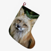 Wild Fox Großer Weihnachtsstrumpf (Vorderansicht (hängend))