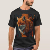 Wild Fox in a Sunset Glow T-Shirt (Vorderseite)