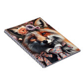 Wild fox wearing a tie cute  notizblock (Rechte Seite)