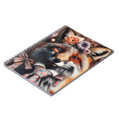 Wild fox wearing a tie cute  notizblock (Linke Seite)