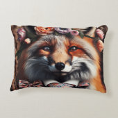 Wild fox wearing a tie cute pillow dekokissen (Rückseite)