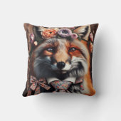 Wild fox wearing a tie cute pillow kissen (Rückseite)