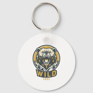WILD & FREE Bear Emblem Keychain  Schlüsselanhänger