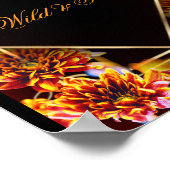 Wild & Free Boho Floral Poster (Ecke)