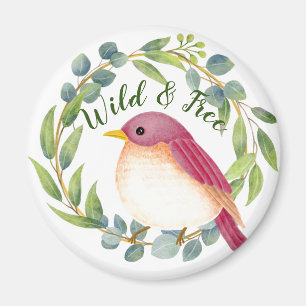 Wild & Free Song Bird Magnet