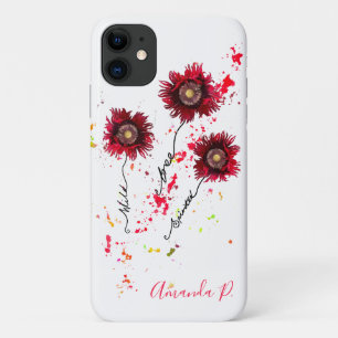 Wild Free Spirited paint Spritzer poppies Case-Mate iPhone Hülle