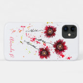 Wild Free Spirited paint Spritzer poppies Case-Mate iPhone Hülle (Rückseite (Horizontal))