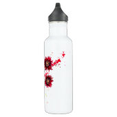 Wild Free Spirited ragged poppies malen Spritzer Edelstahlflasche (Rechts)