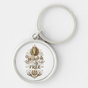 Wild & Free Vintage Pferd Western Retro Schlüssela Schlüsselanhänger