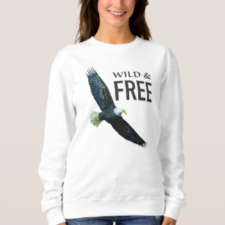 Wild & frei mit Adler Sweatshirt