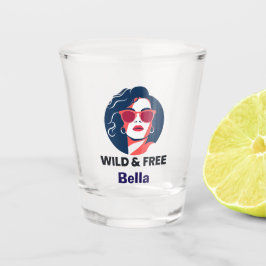 Wild & frei - Personalisierter Scheidungsfall Sing Schnapsglas