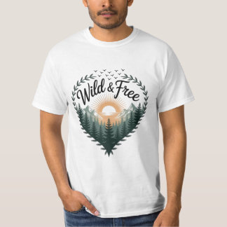 ☀️ Wild & Frei – Sonnenaufgang über dem Wald T-Shirt