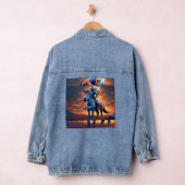 Wild & frei: Zebra Tattoo Denim Jacket" Ya "Bold & Jeansjacke (Hangar)