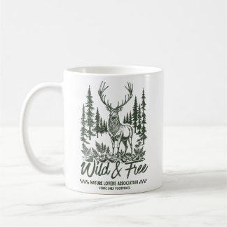 Wild & Freie Hirsche Naturliebhaber Kaffeetasse