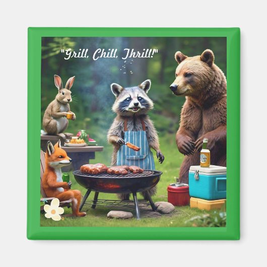 "Wild Friends BBQ Co." Magnet (Vorne)