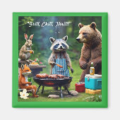 "Wild Friends GRILLEN Co." Magnet (Vorne)