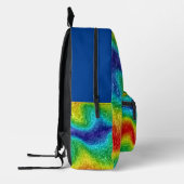 Wild Fun Rainbow Liquid Melty Pattern Bedruckter Rucksack (Links)