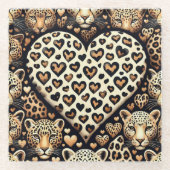 Wild für Ihre Liebe Glasuntersetzer (Vorderseite)